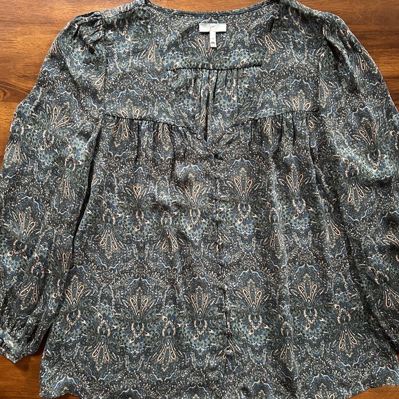 Joie Silk Blouse (Size Medium) - Picture 3 of 8